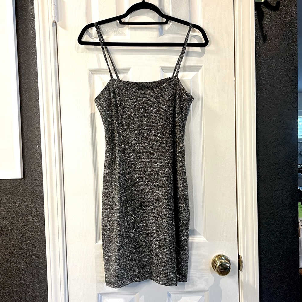 DIVIDED Sparkle Mini Spaghetti Strap Dress Y2K